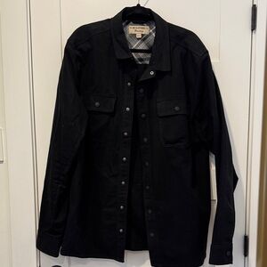 Black Men's Shirt Jacket